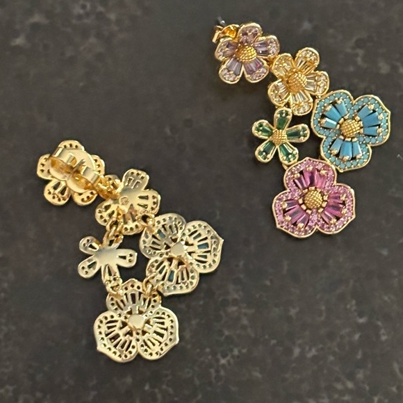 KATE SPADE ♠️ NEW YORK FLURETTE STATEMENT EARRINGS - Picture 6 of 9